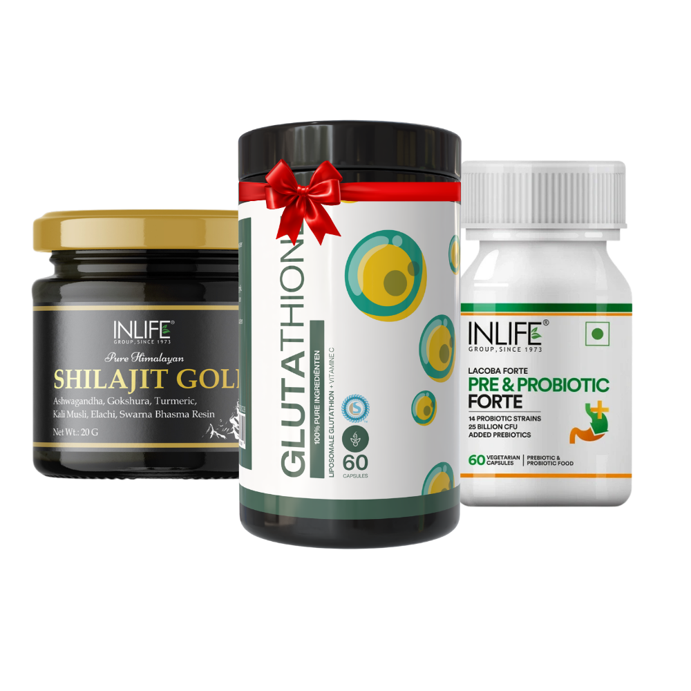 The Reset Bundle - Glutathion Complex + Shilajit Gold + Pre & Probiotica | Organicleaf