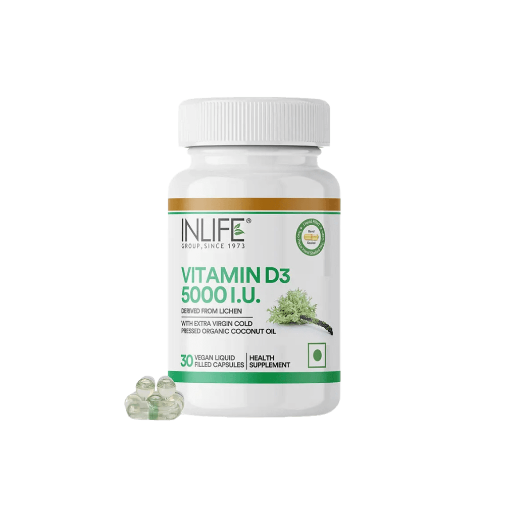Vitamine D3 végétale 5000 UI dans l'huile de coco